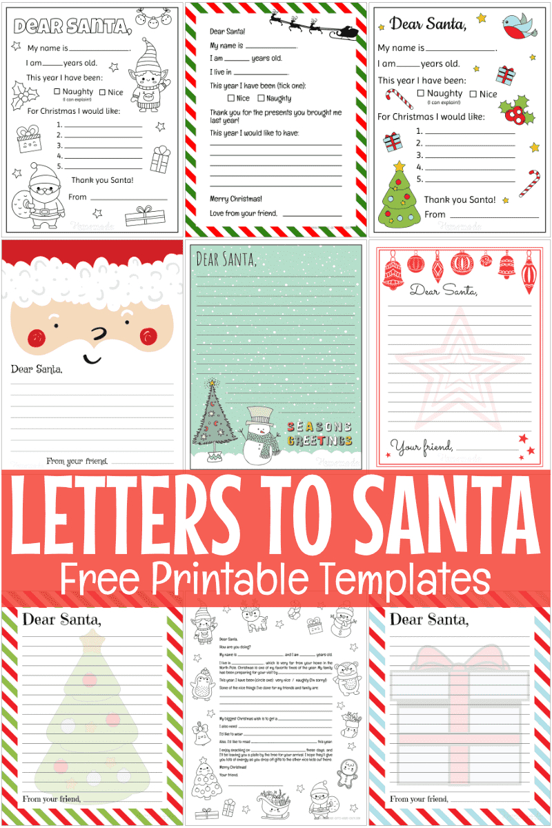 Free Printable Letter To Santa Templates intended for Free Printable Dear Santa Stationary