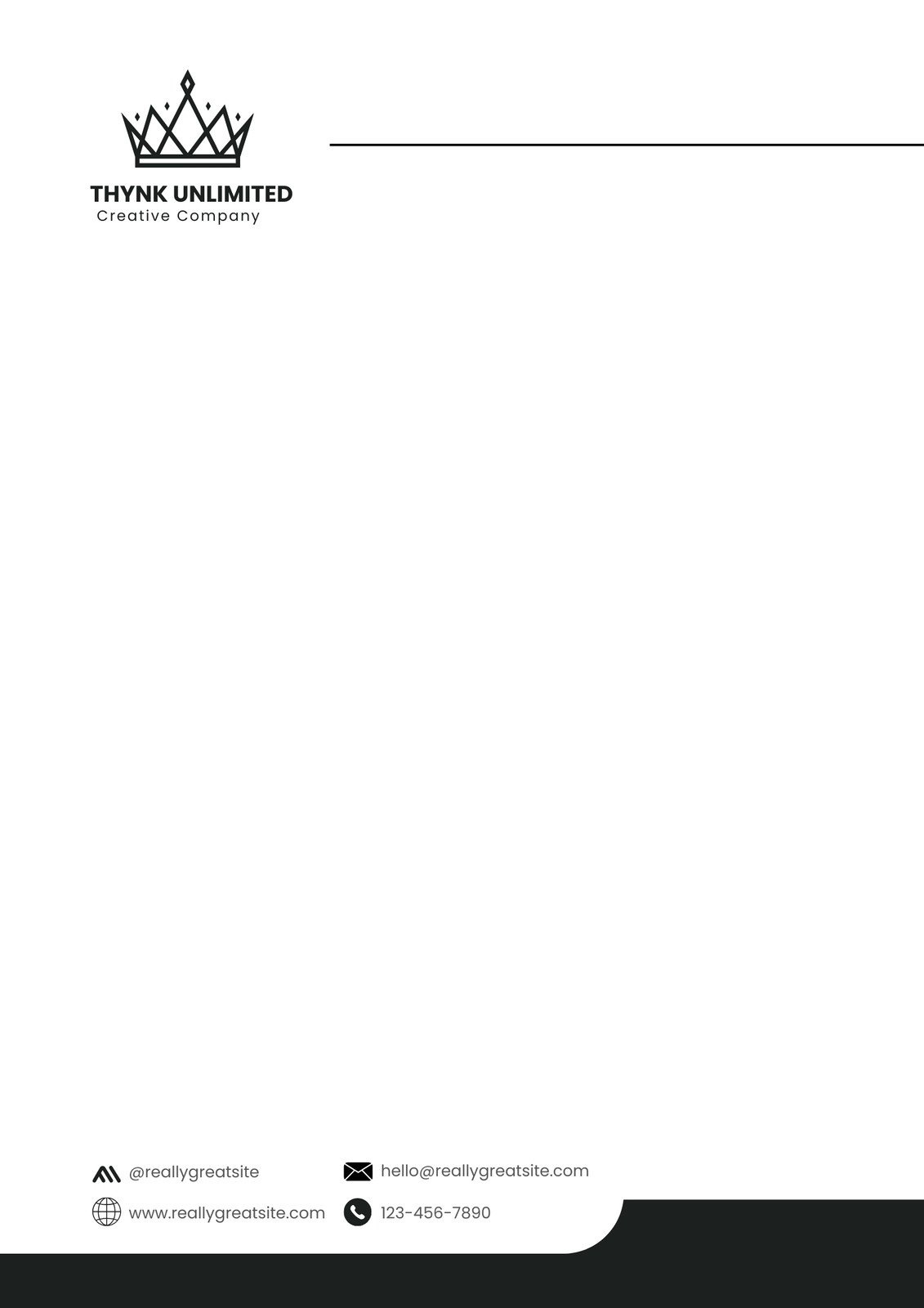 Free Printable Letterhead Templates You Can Customize | Canva in Free Printable Letterhead Templates