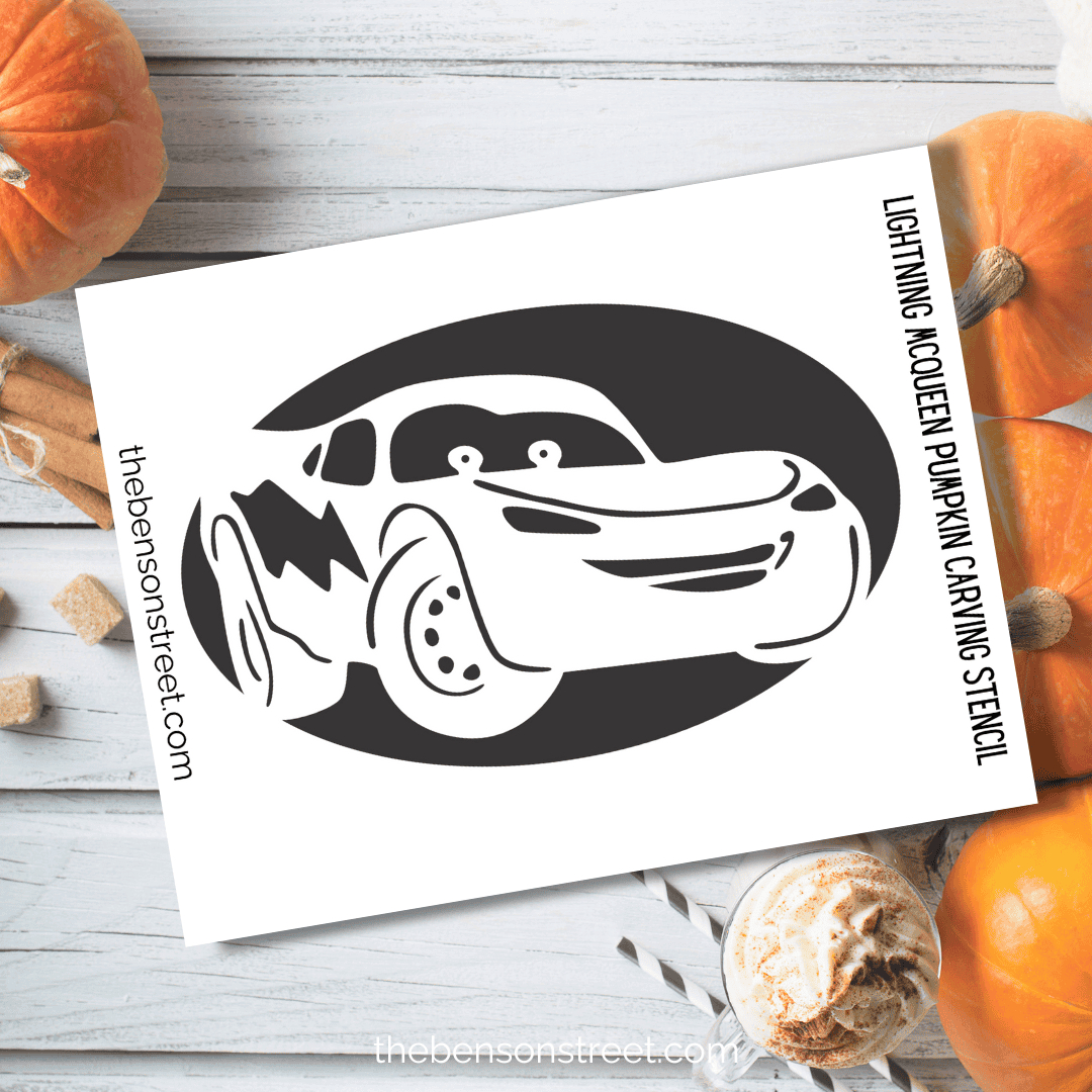 Free Printable Lightning Mcqueen Pumpkin Stencil Template - The for Free Printable Lightning Mcqueen Pumpkin Stencil