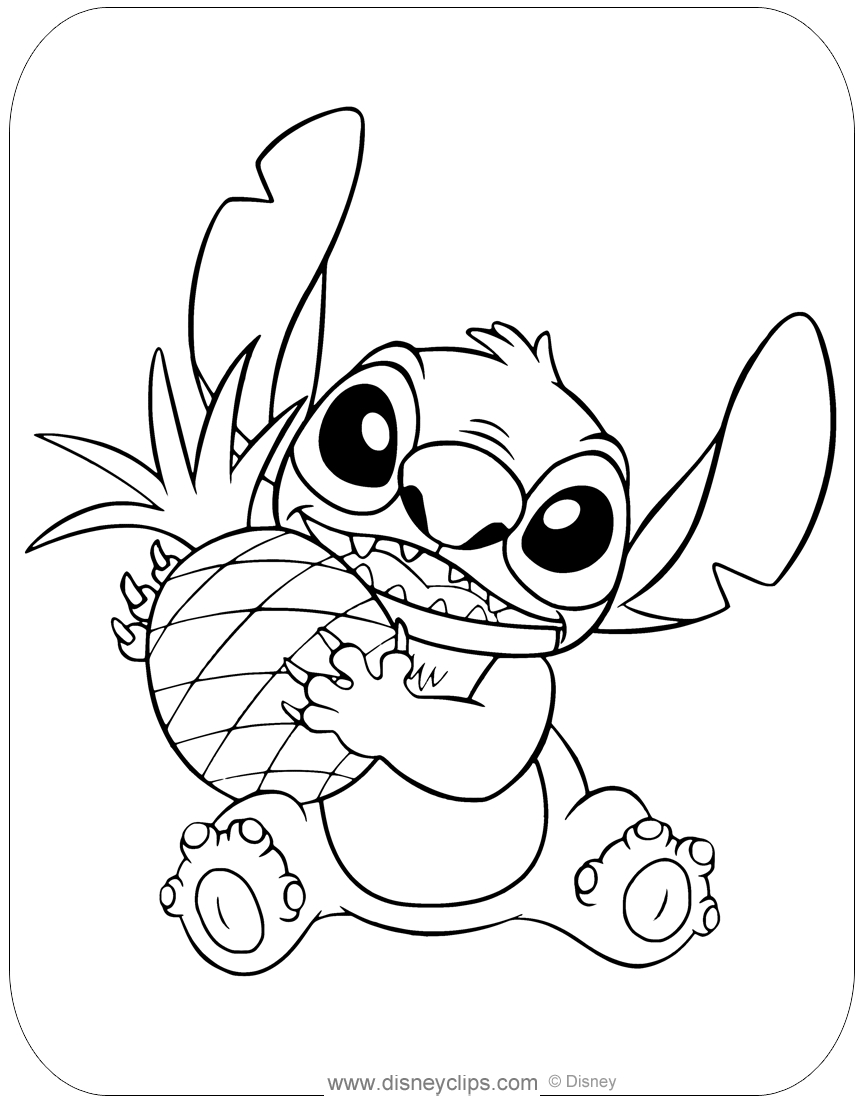 Free Printable Lilo & Stitch Coloring Pages | Disneyclips intended for Free Printable Disney Coloring Pages