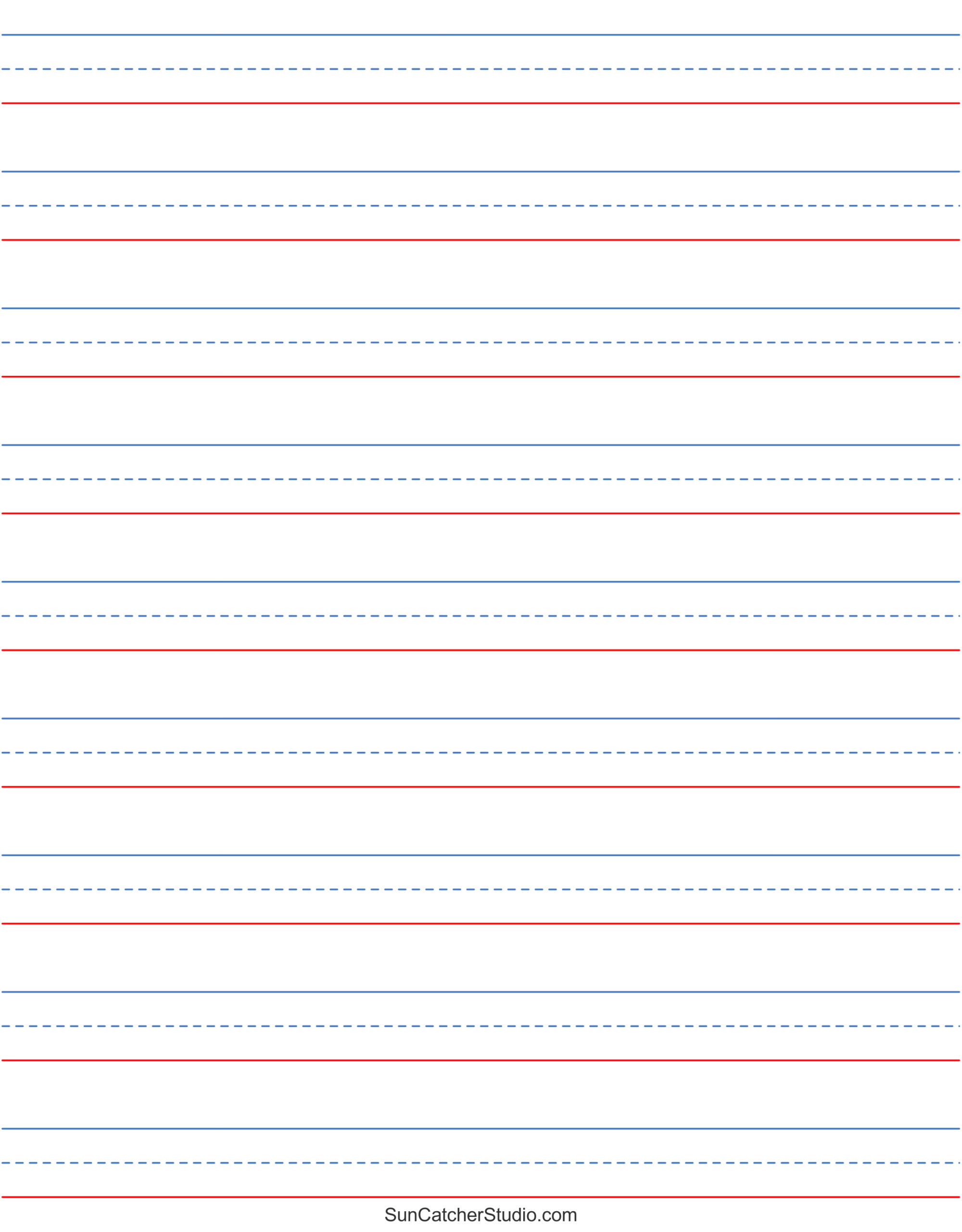 Free Printable Lined Paper (Handwriting, Notebook Templates for Free Printable Writing Pages