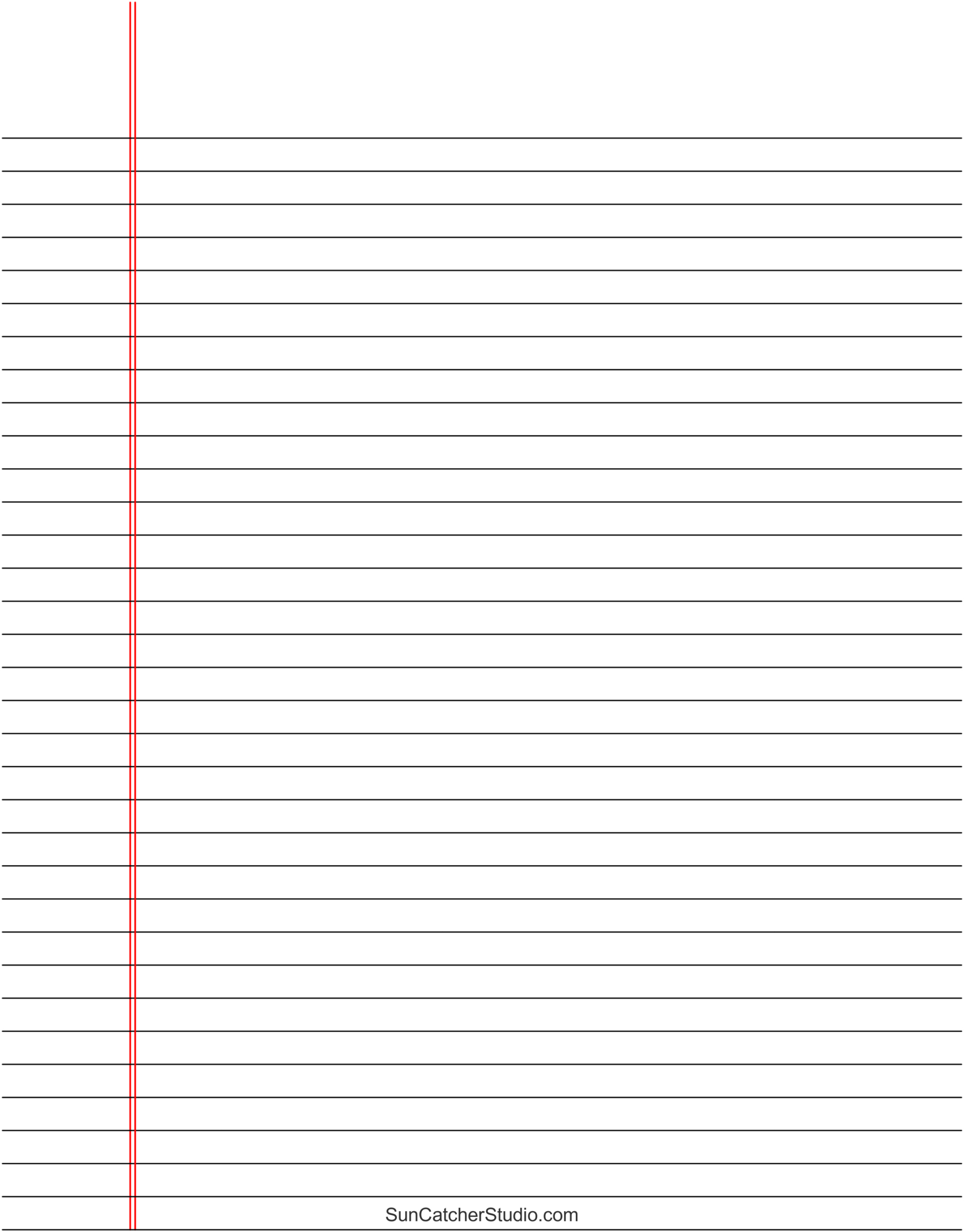 Free Printable Lined Paper (Handwriting, Notebook Templates intended for Free Printable Binder Paper