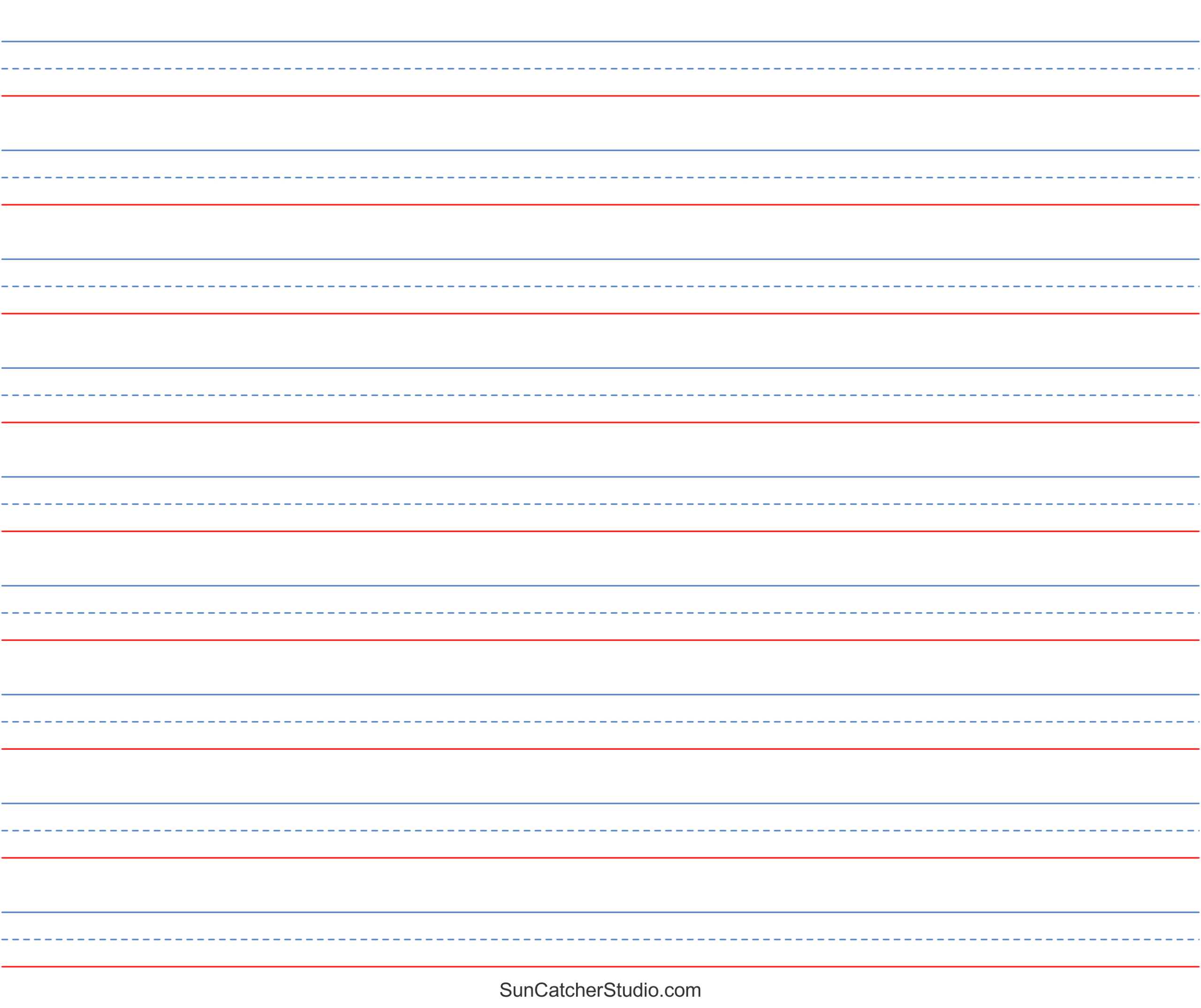 Free Printable Lined Paper (Handwriting, Notebook Templates intended for Free Printable Lined Stationery