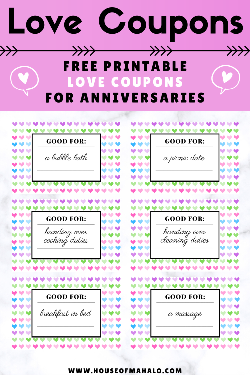 Free Printable Love Coupons & Date Night Coupons pertaining to Free Printable Coupon Book For Boyfriend