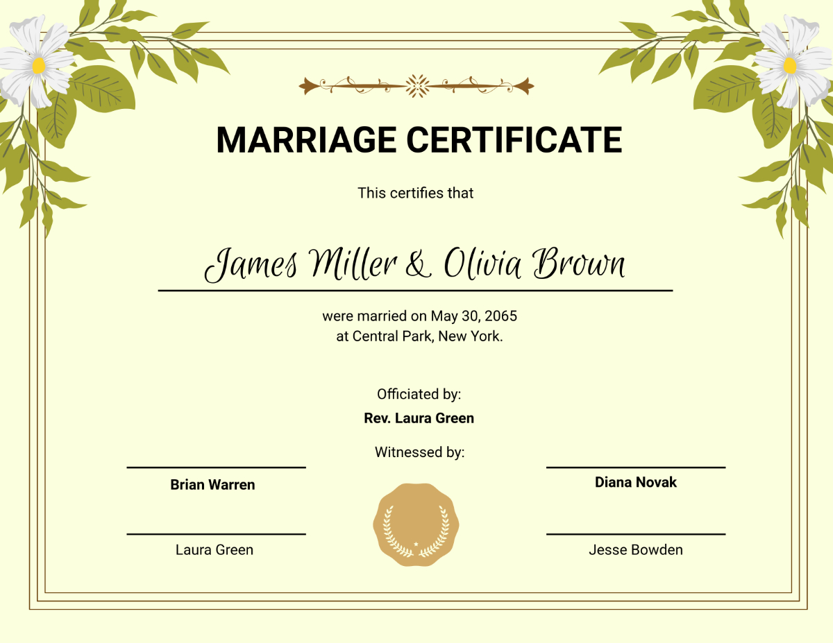 Free Printable Marriage Certificate Templates To Customize Online pertaining to Fake Marriage Certificate Printable Free