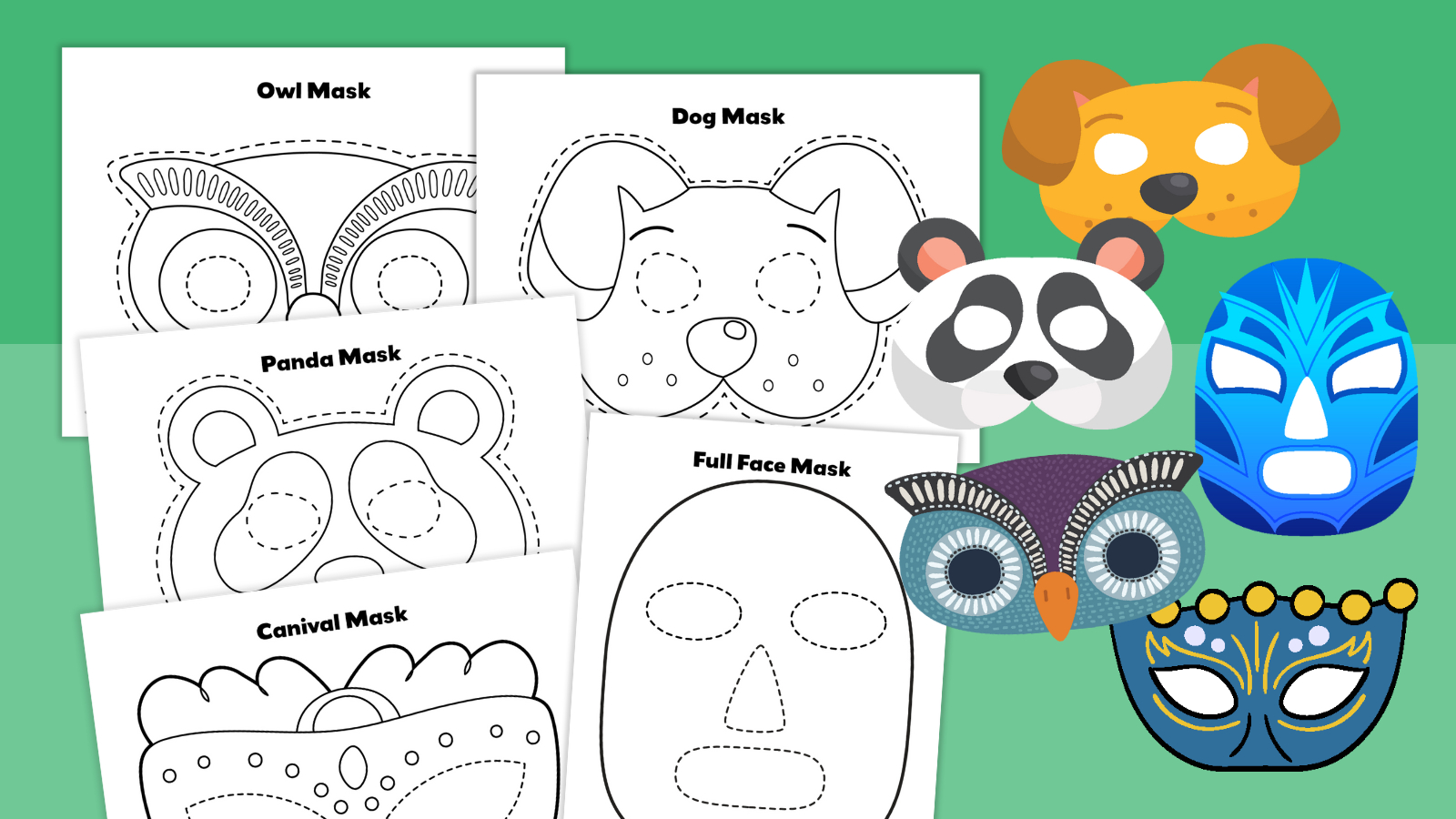 Free Printable Mask Templates For Characters, Animals, And More for Free Printable Face Masks