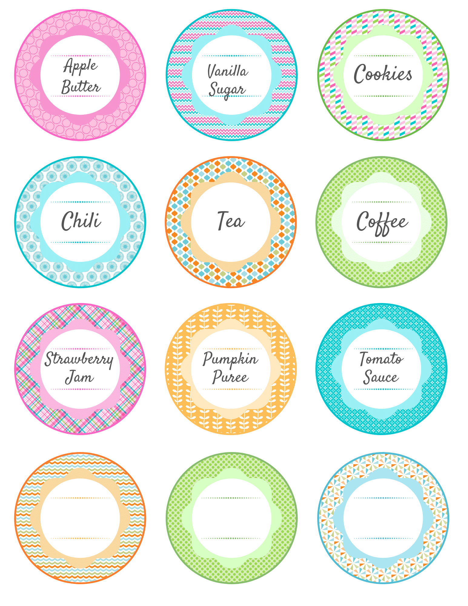 Free Printable Mason Jar Labels - Jill Goes with regard to Free Printable Labels For Jars