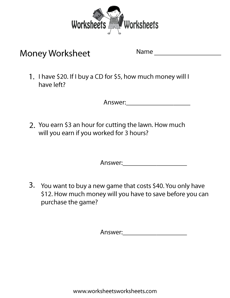 Free Printable Money Word Problems Worksheet - Worksheets Library intended for Free Printable Money Word Problems Worksheets