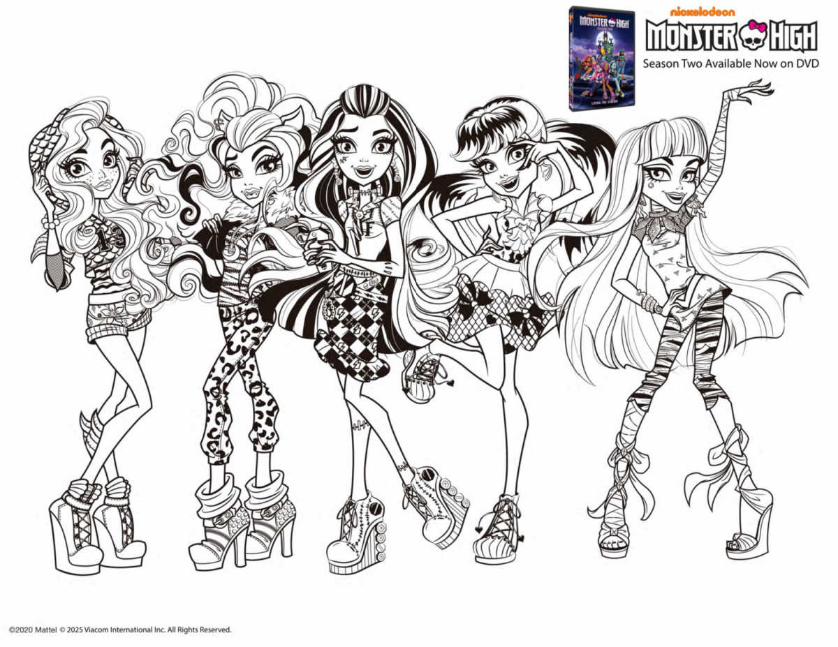 Free Printable Monster High Coloring Page - Mama Likes This with Monster High Free Printable Pictures