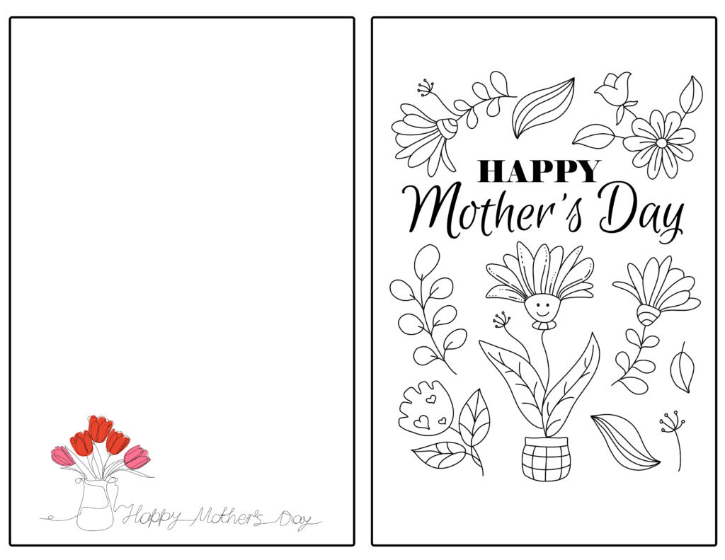 Free Printable Mother'S Day Cards To Color And More For Kids in Free Printable Mothers Day Cards