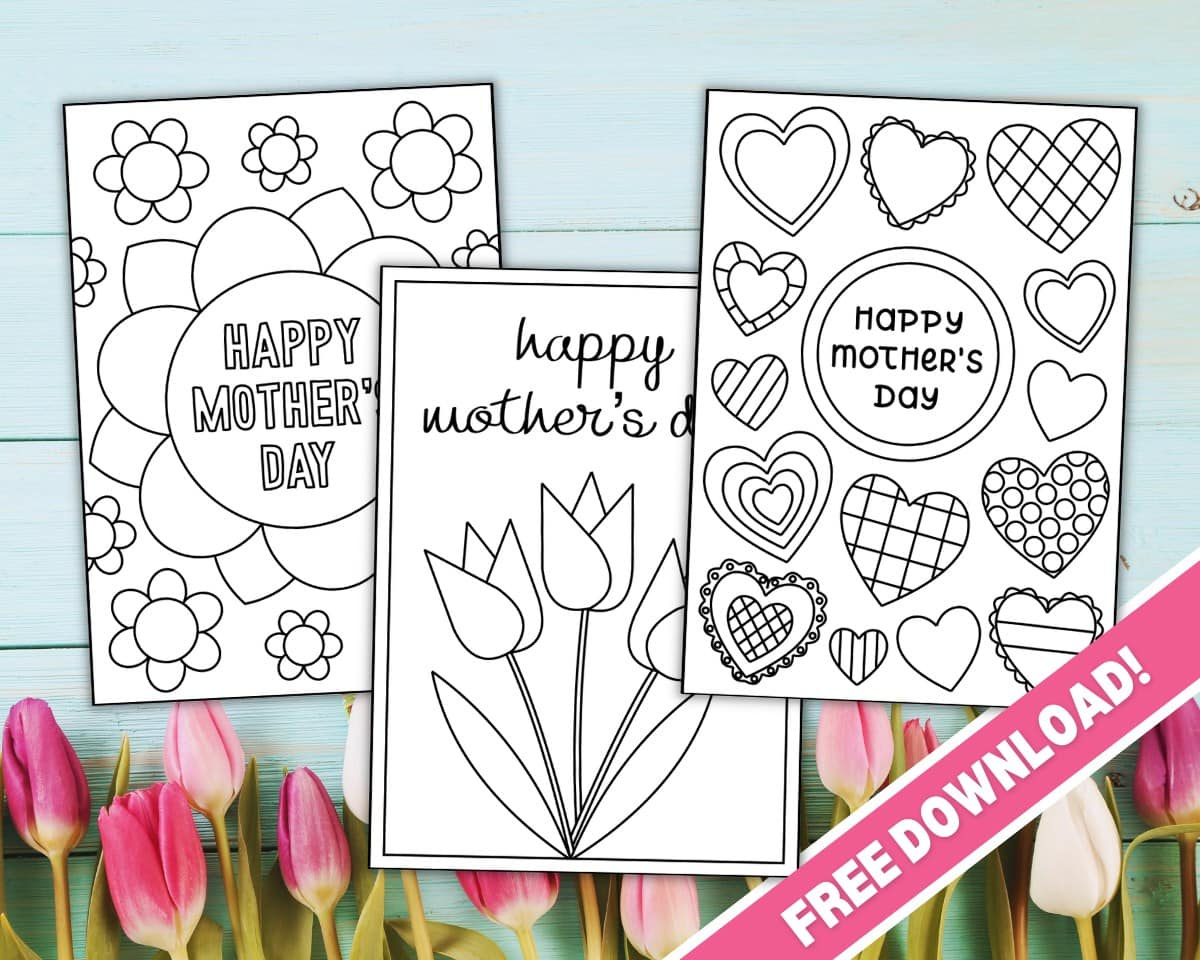 Free Printable Mother'S Day Coloring Cards - The Craft-At-Home Family pertaining to Free Printable Mothers Day Cards To Color