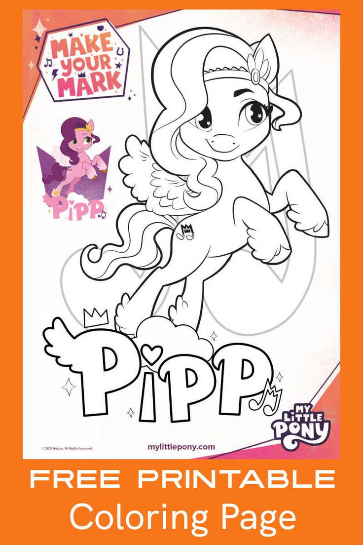 Free Printable My Little Pony Pipp Coloring Page with regard to My Little Pony Free Printables