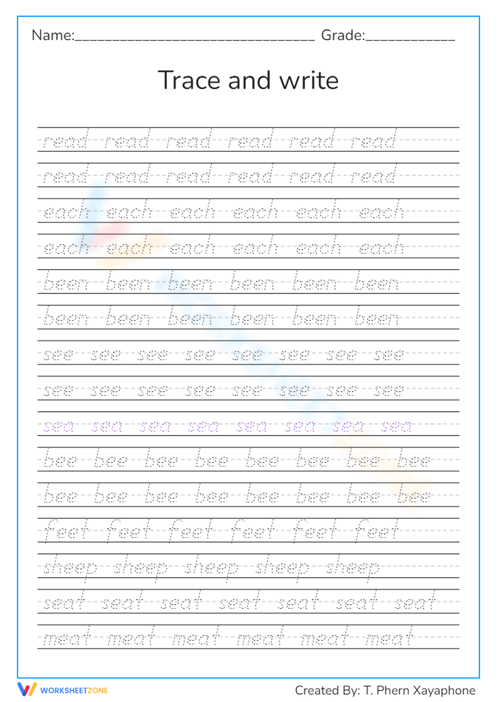 Free Printable Neat Handwriting Practice Sheets For All Ages regarding Free Printable Worksheets Handwriting Practice