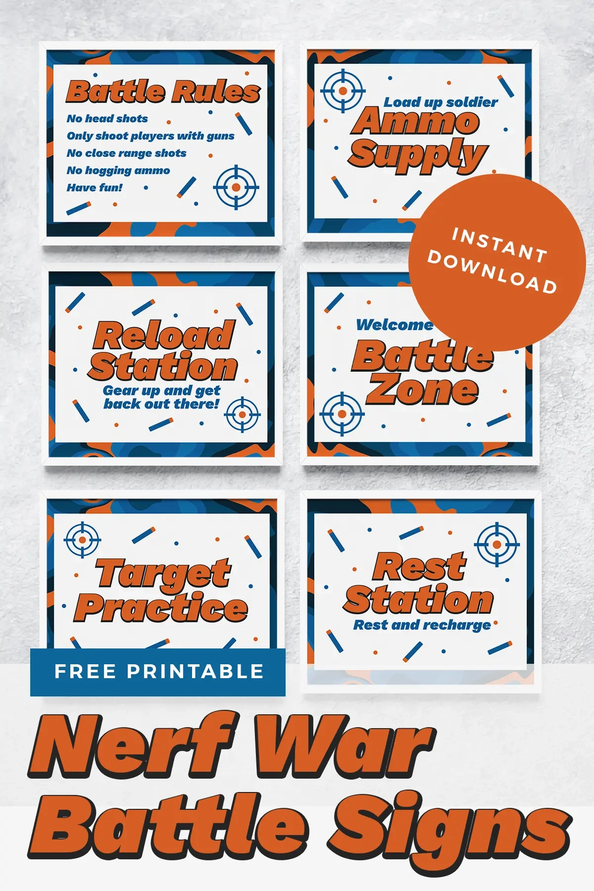 Free Printable Nerf War Sign - Favorite Printables in Free Printable Nerf