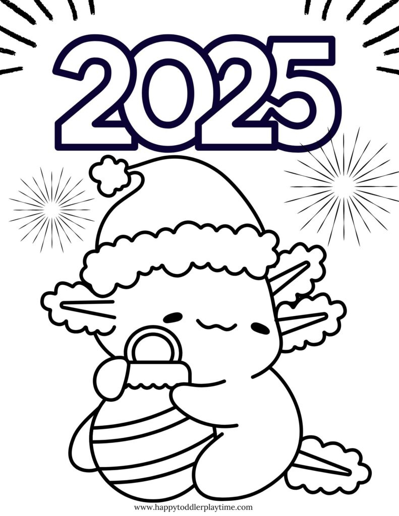 Free Printable New Year&amp;#039;S Eve Coloring Pages - Happy Toddler Playtime inside New Year Coloring Pages Free Printables