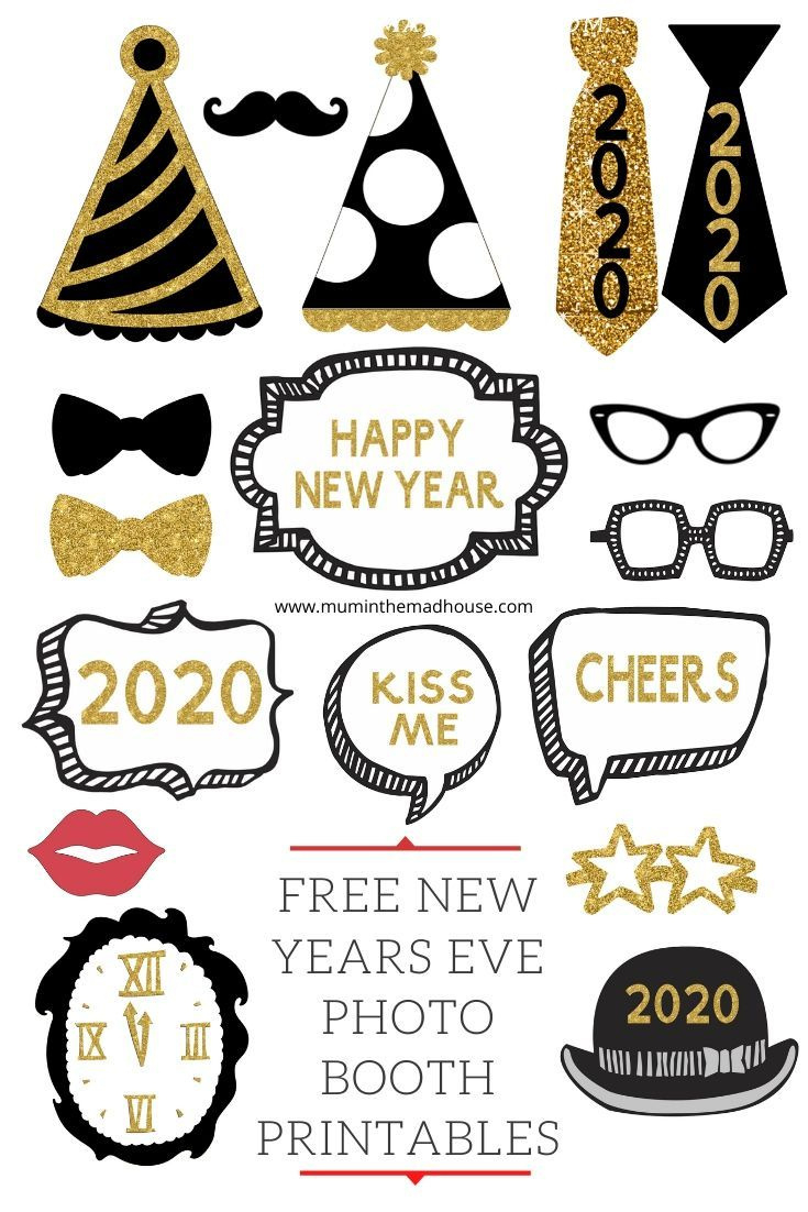 Free Printable New Year'S Eve Photo Booth Props 2025 – Fun Party throughout Free Printable Photo Booth Props