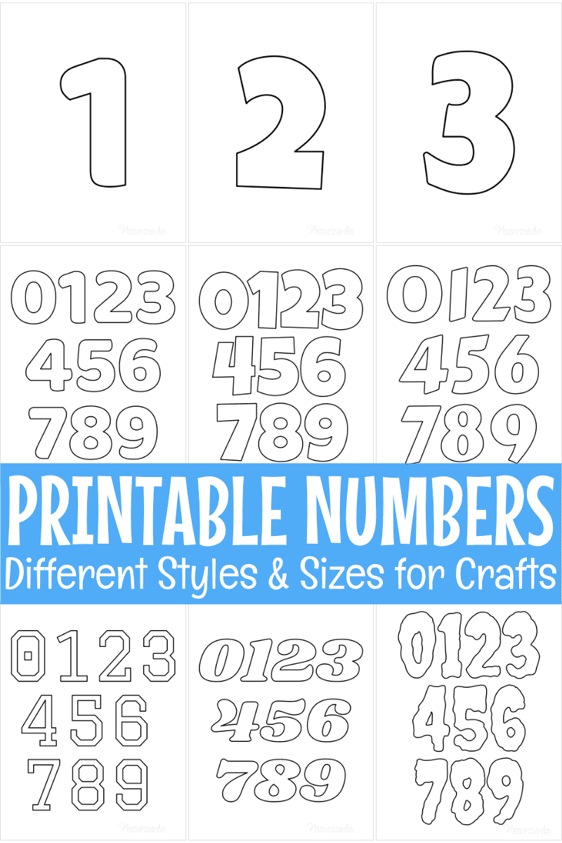 Free Printable Numbers For Crafts - Worksheets Library throughout Free Printable 3 Inch Number Stencils