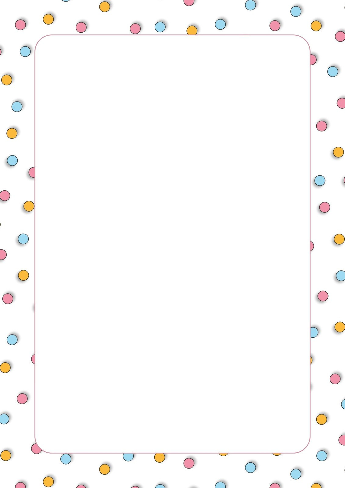 Free Printable Page Border Templates You Can Customize | Canva inside Free Printable Border Paper