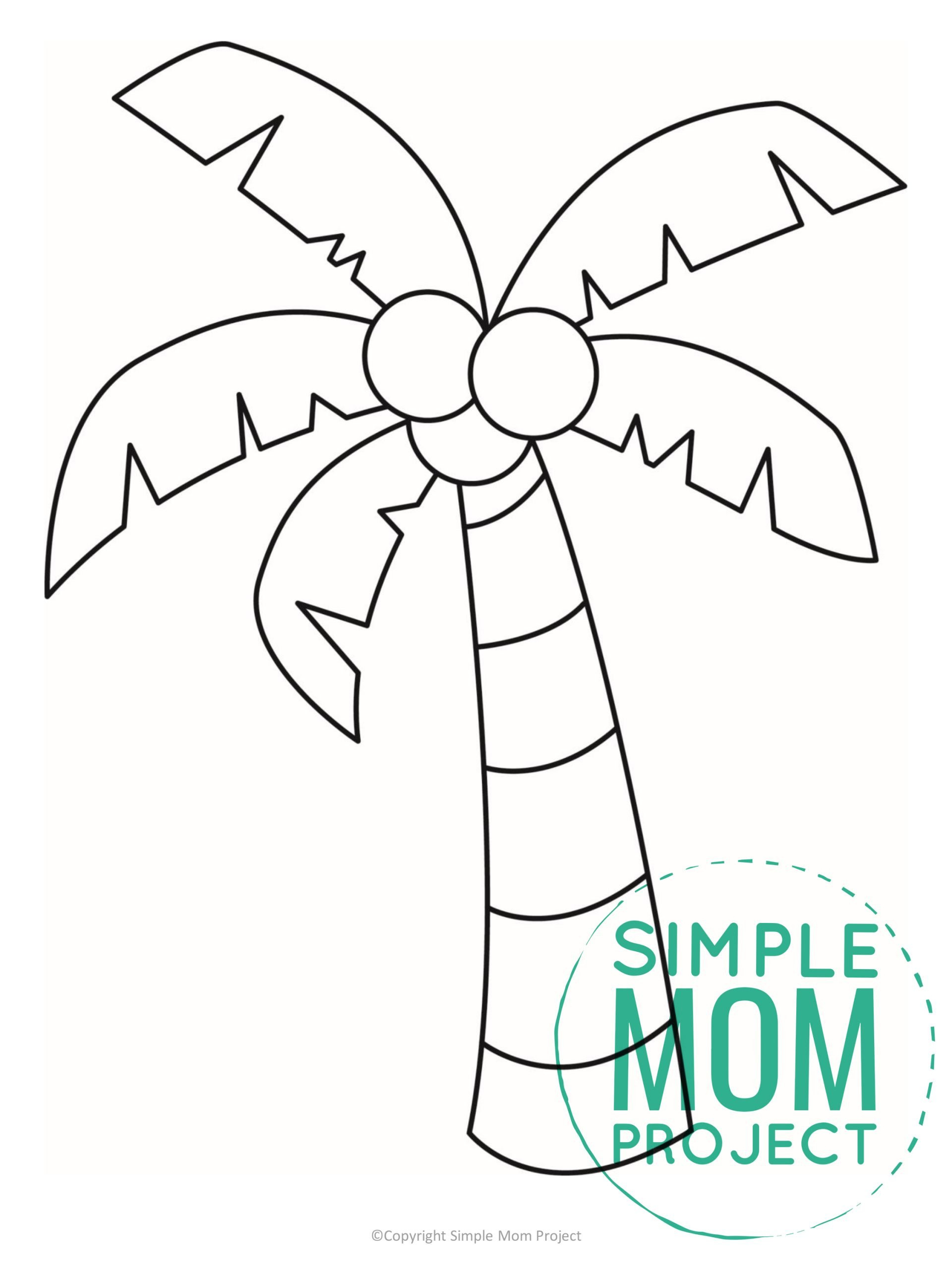 Free Printable Palm Tree Template - Simple Mom Project pertaining to Free Printable Palm Tree Template