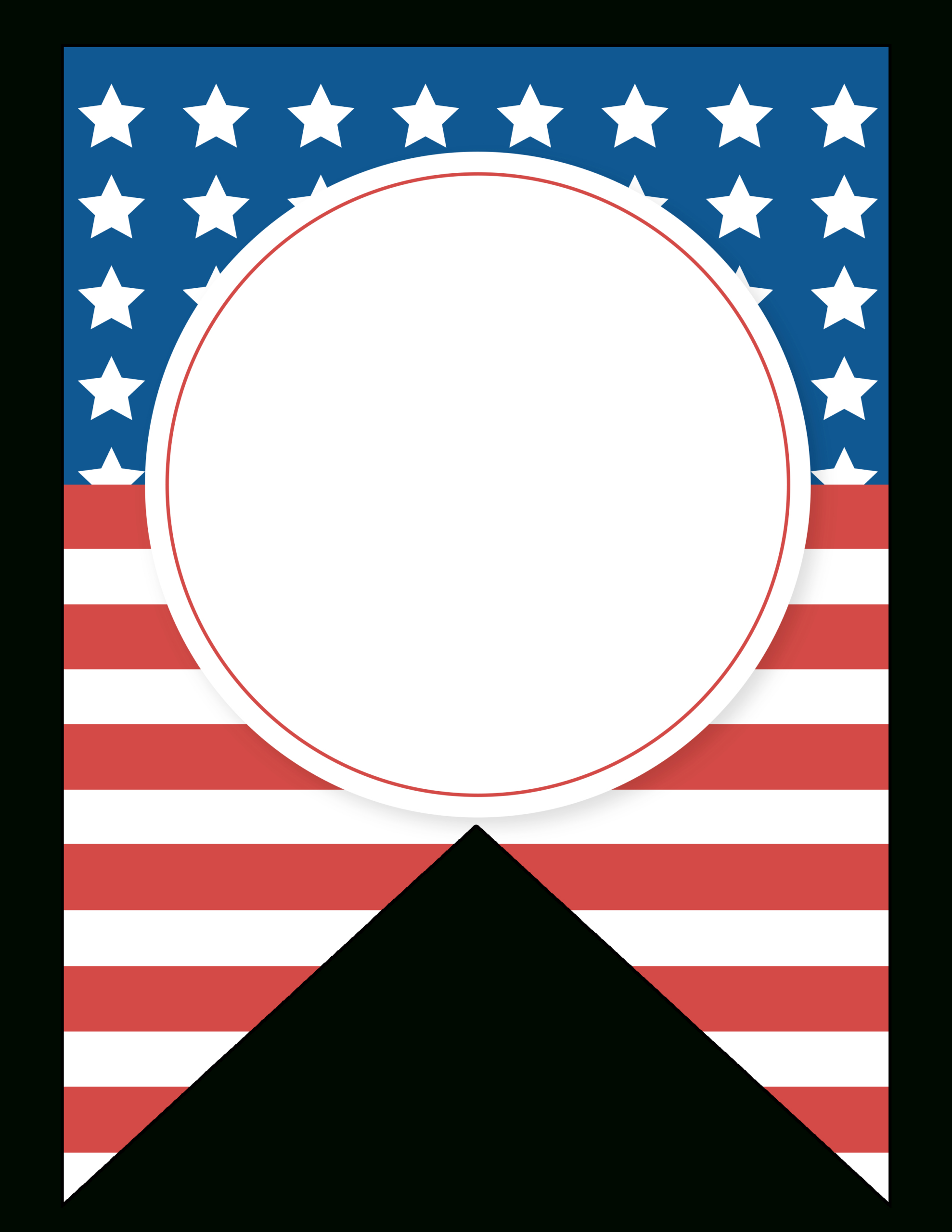 Free Printable Patriotic Banner Letters (+Numbers &Amp; Symbols within Free Printable Patriotic Banner