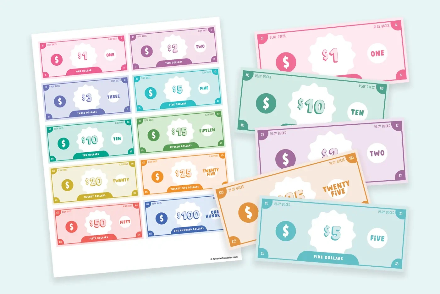 Free Printable Play Money For Kids - Favorite Printables with regard to Free Printable Play Money
