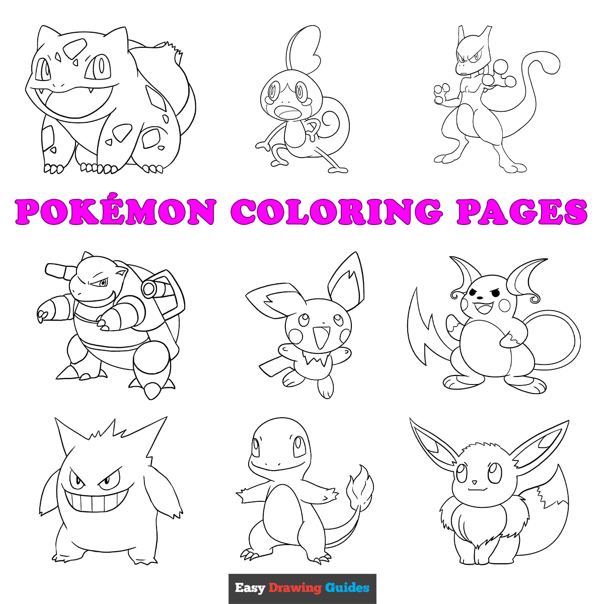 Free Printable Pokémon Coloring Pages For Kids for Free Printable Pictures Of Pokemon