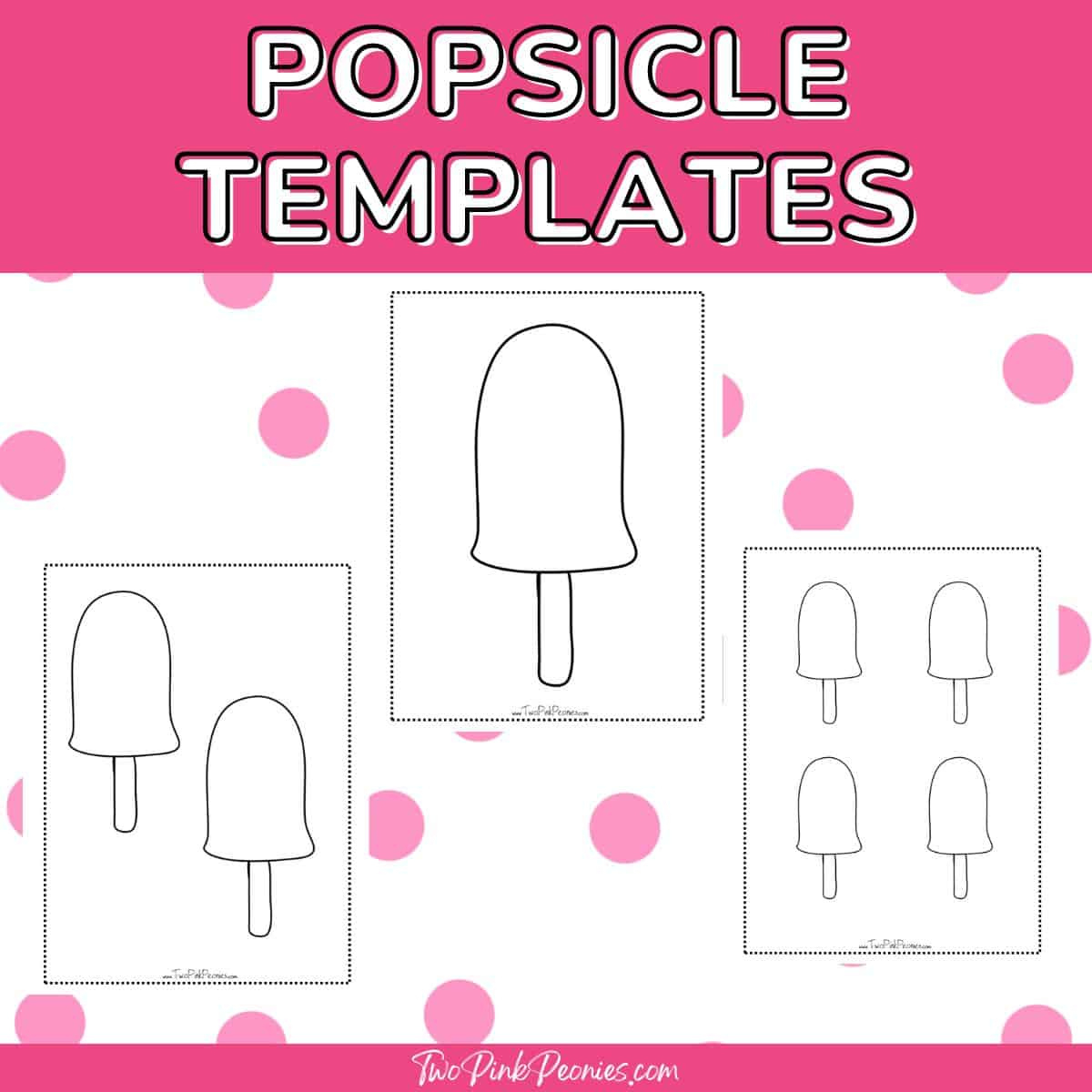Free Printable Popsicle Templates Instant Download {3 Sizes} throughout Free Printable Popsicle Template