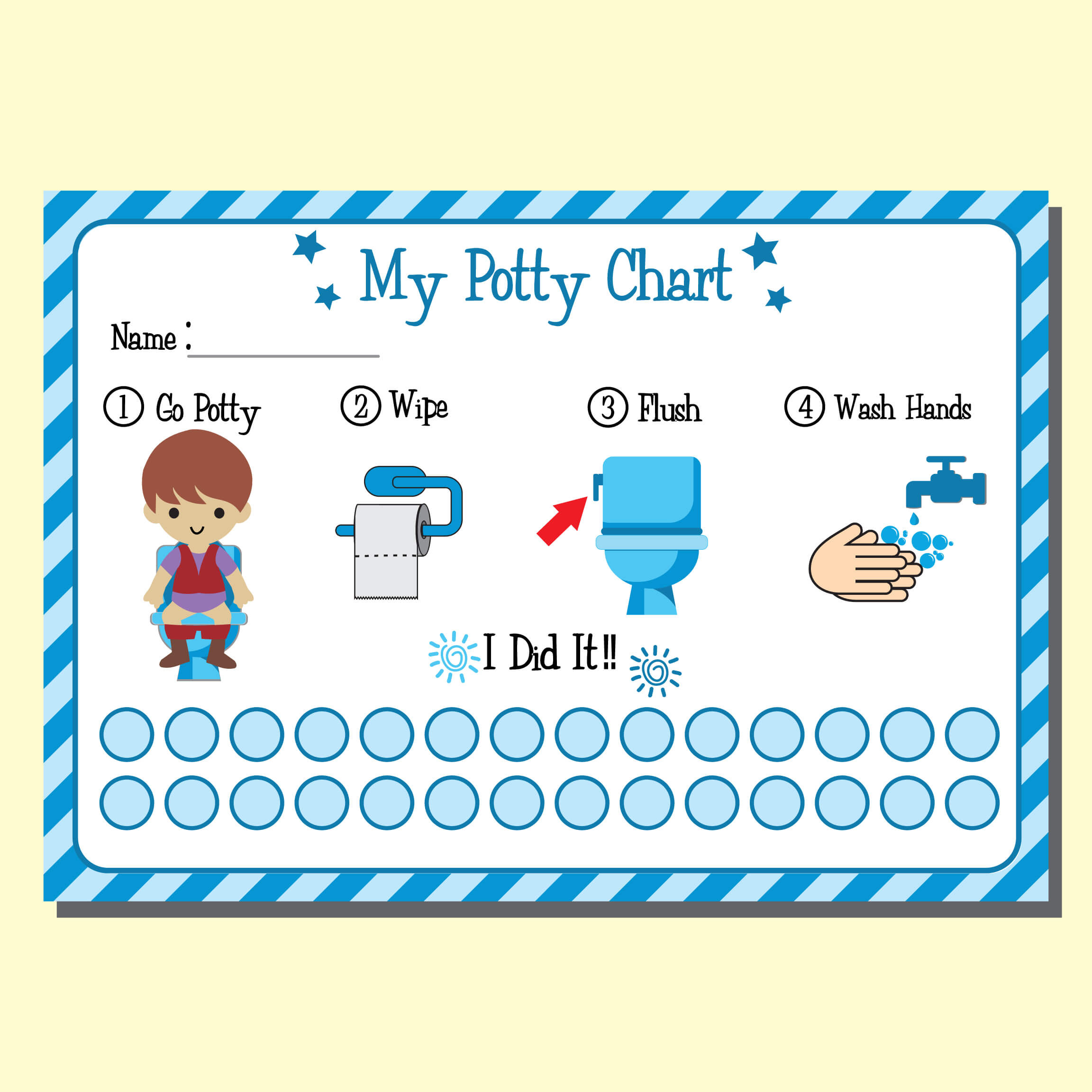 Free Printable Potty Training Charts (Tried-And-True) for Free Printable Potty Training Books For Toddlers