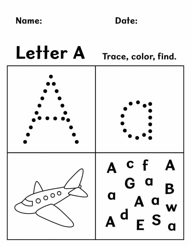 Free Printable Preschool Worksheets! ⋆ The Hollydog Blog for Free Printable Pages For Preschoolers