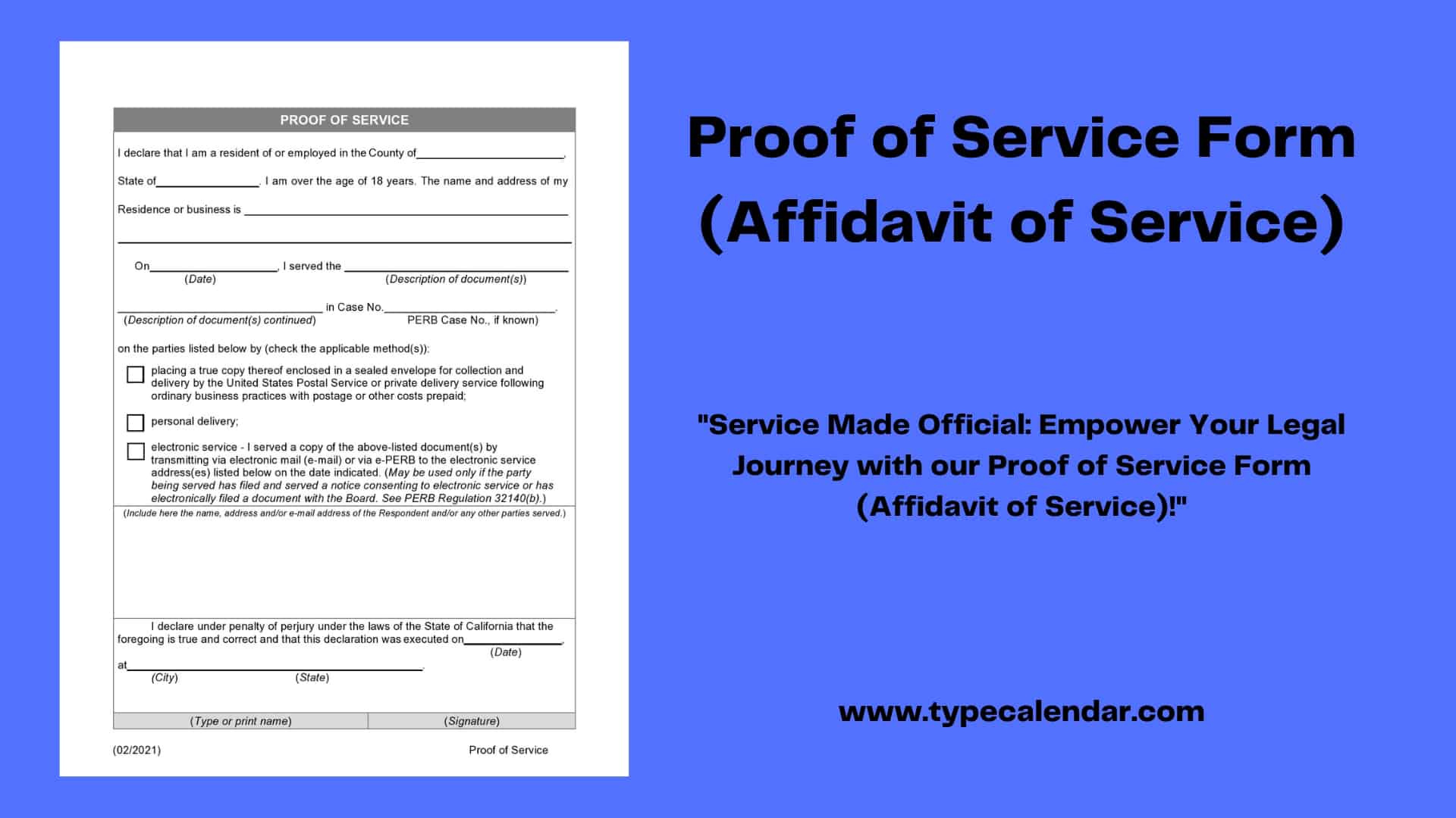 Free Printable Proof Of Service Form Templates [Pdf &amp;amp; Word] throughout Free Printable Legal Documents