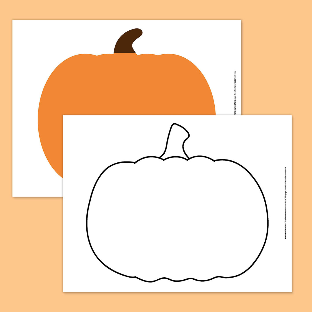 Free Printable Pumpkin Template Bundle For Fall pertaining to Pumpkin Shape Template Printable Free