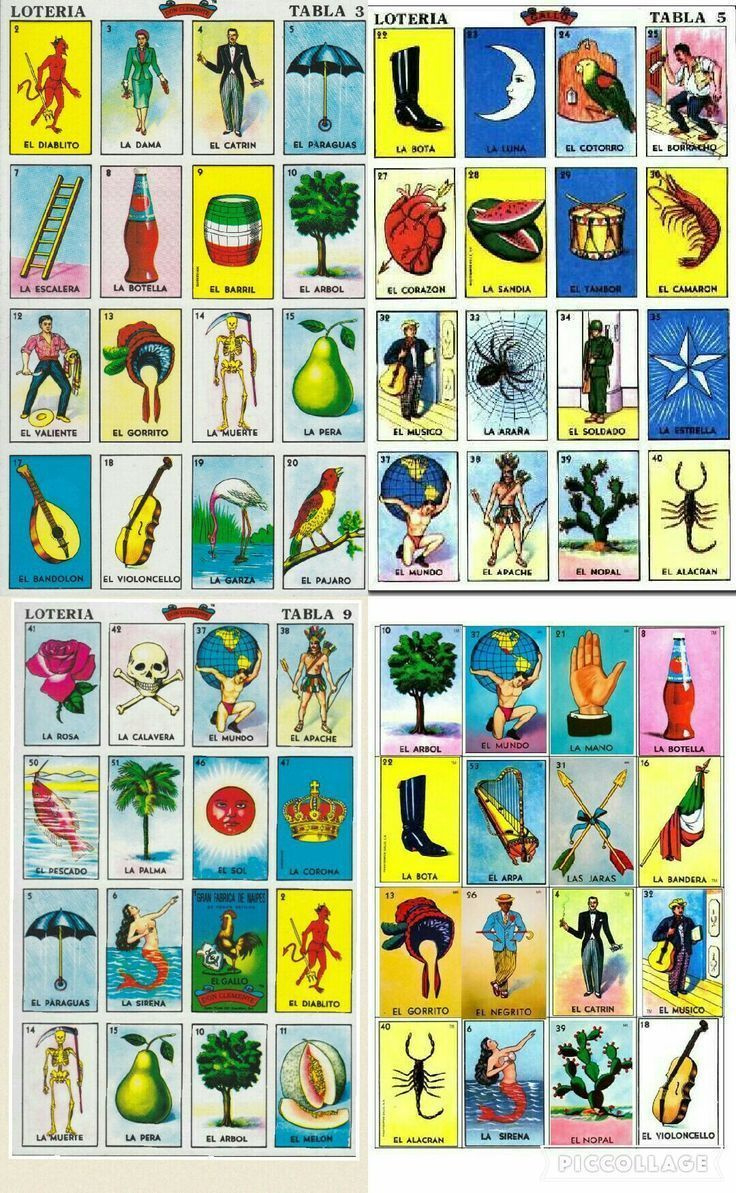 Free Printable | Puzzles | Bingo Cards | Worksheets inside Free Printable Loteria Game