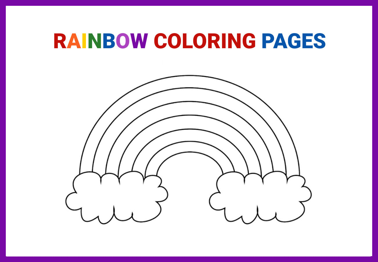 Free Printable Rainbow Coloring Pages 🌈 - What Mommy Does regarding Free Rainbow Printables
