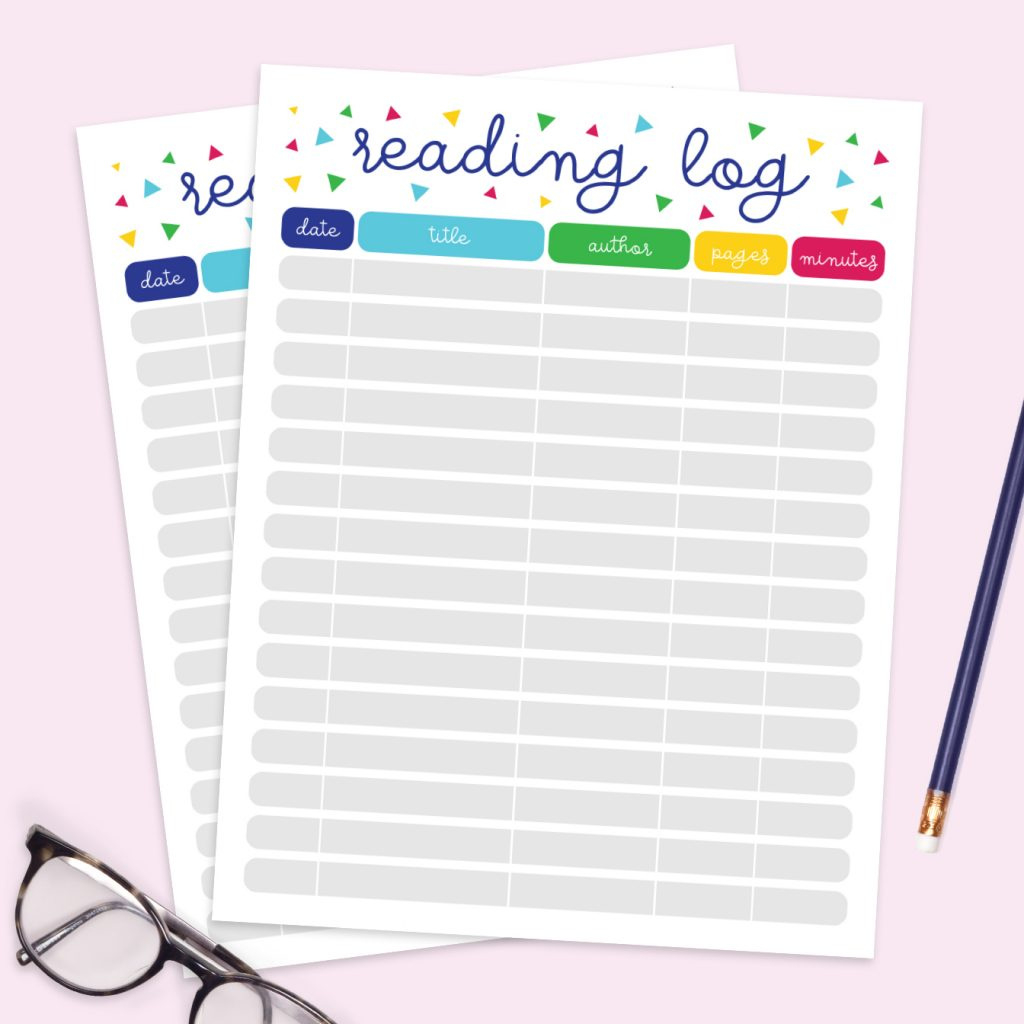 Free Printable Reading Log - Pineapple Paper Co. for Free Printable Reading Log