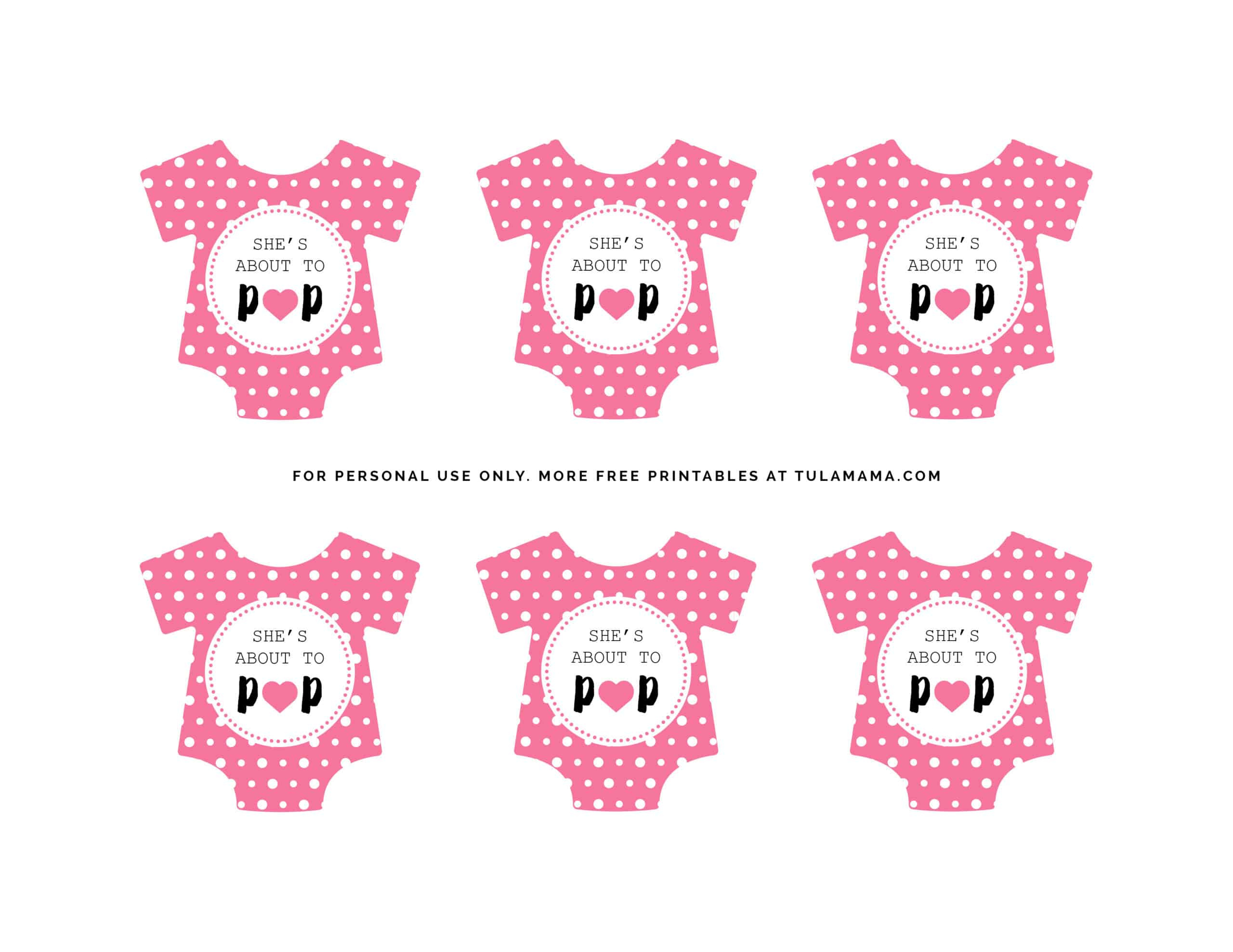 Free Printable "Ready To Pop Baby Shower" Printables - Tulamama for Free Printable Ready To Pop Popcorn Labels