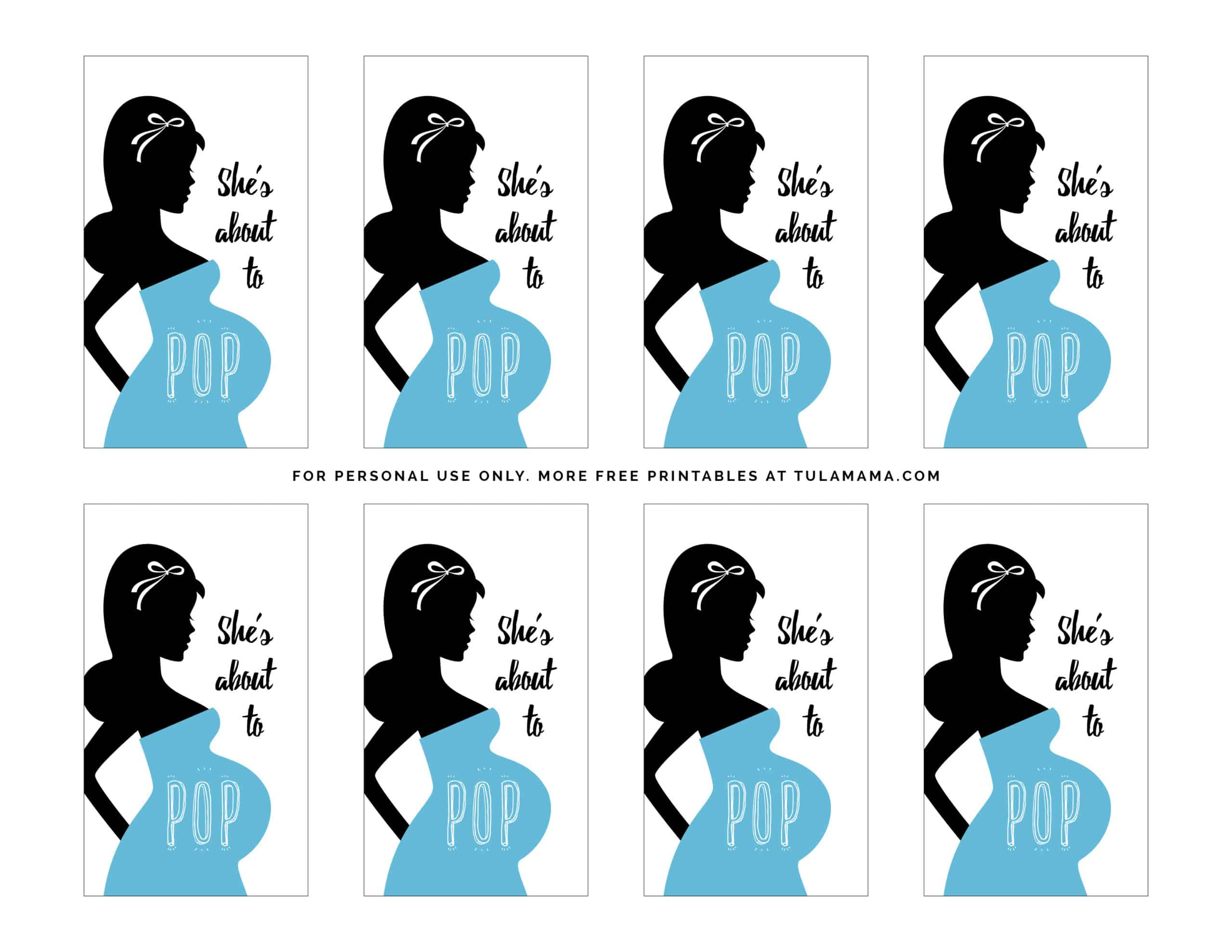 Free Printable "Ready To Pop Baby Shower" Printables - Tulamama inside Free Printable Ready To Pop Labels