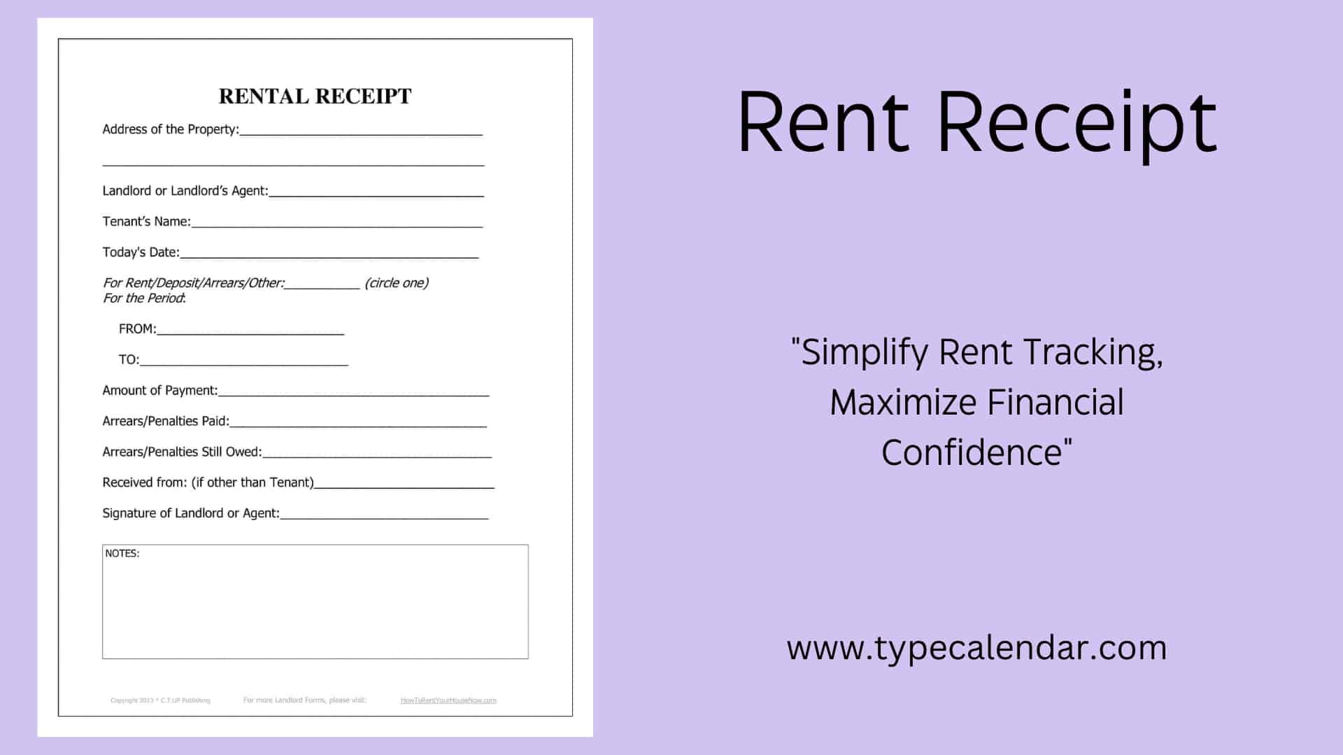 Free Printable Rent Receipt Template [Word, Excel] +Fillable Download pertaining to Free Printable Rent Receipt