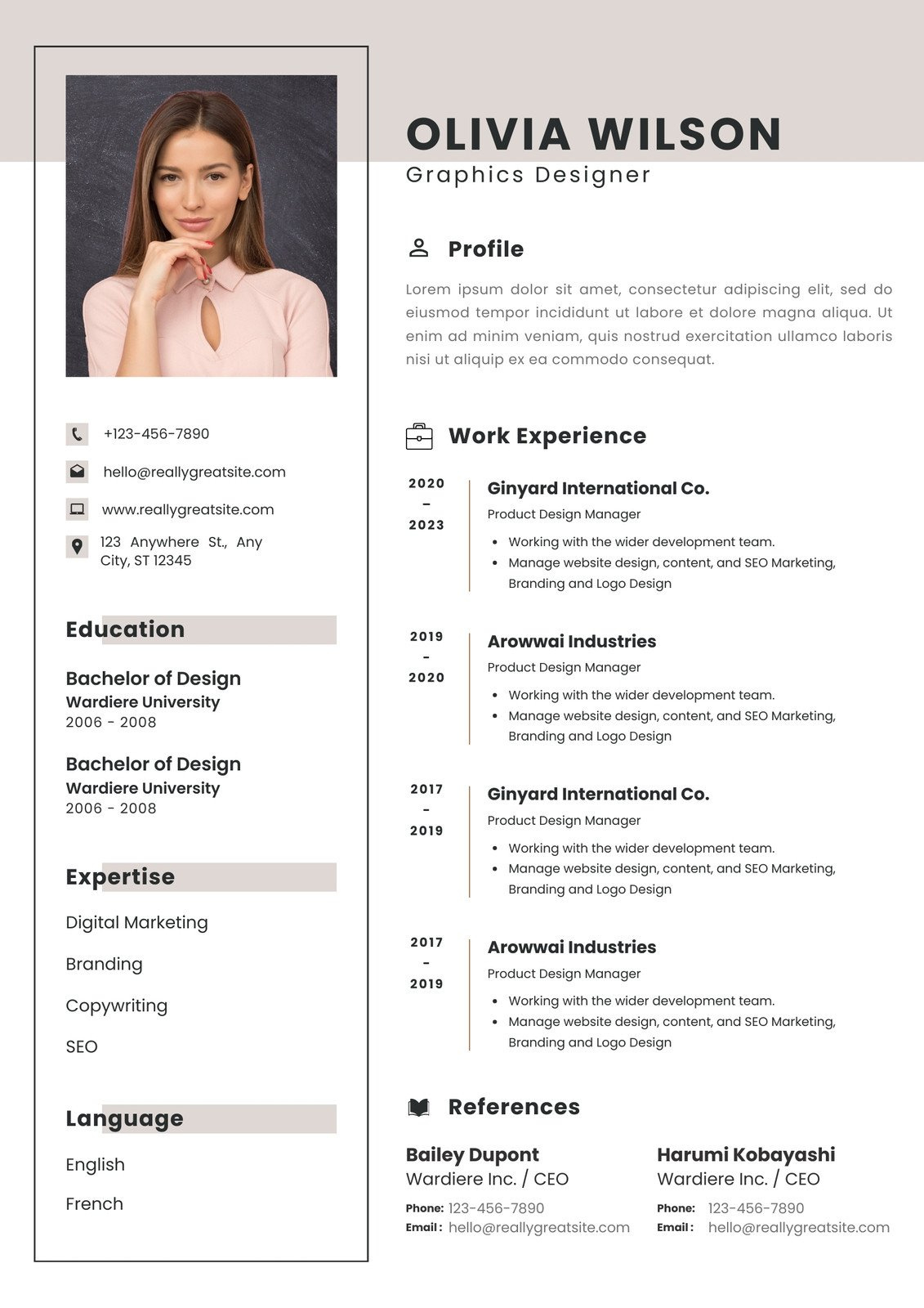 Free Printable Resume Templates You Can Customize | Canva inside How To Make A Free Printable Resume