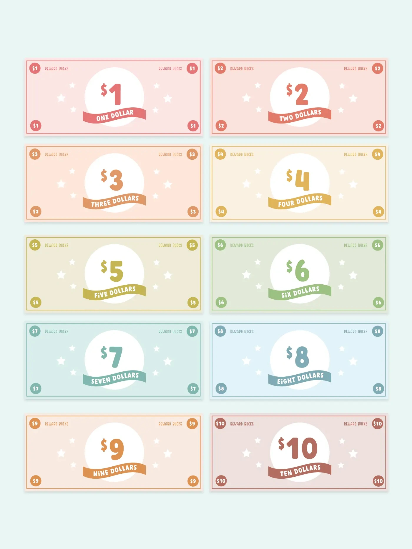 Free Printable Reward Bucks For Kids - Favorite Printables for Free Printable Chore Bucks