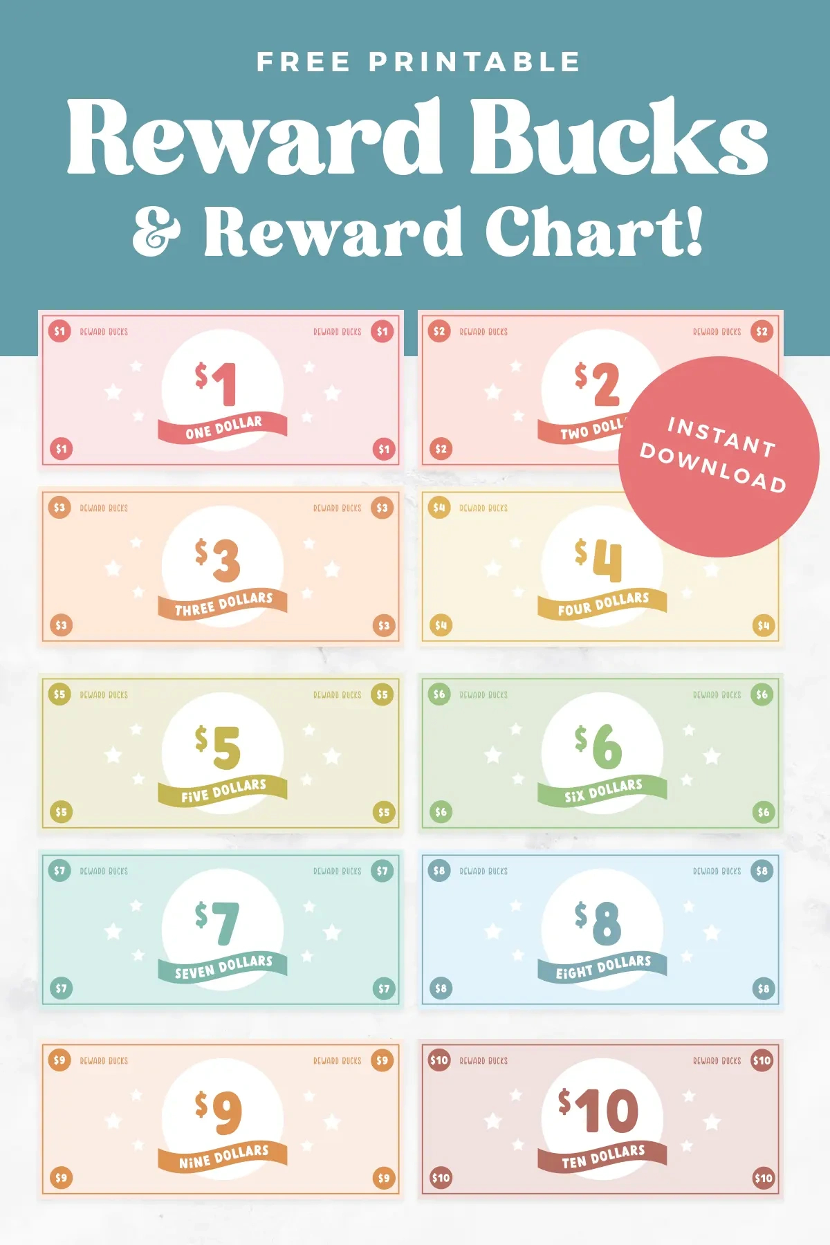 Free Printable Reward Bucks For Kids - Favorite Printables intended for Free Printable Chore Bucks