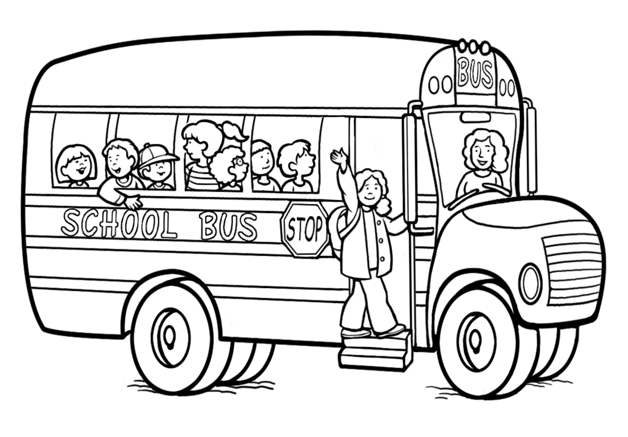 Free Printable School Bus Coloring Pages For Kids regarding Free Printable School Bus Coloring Pages