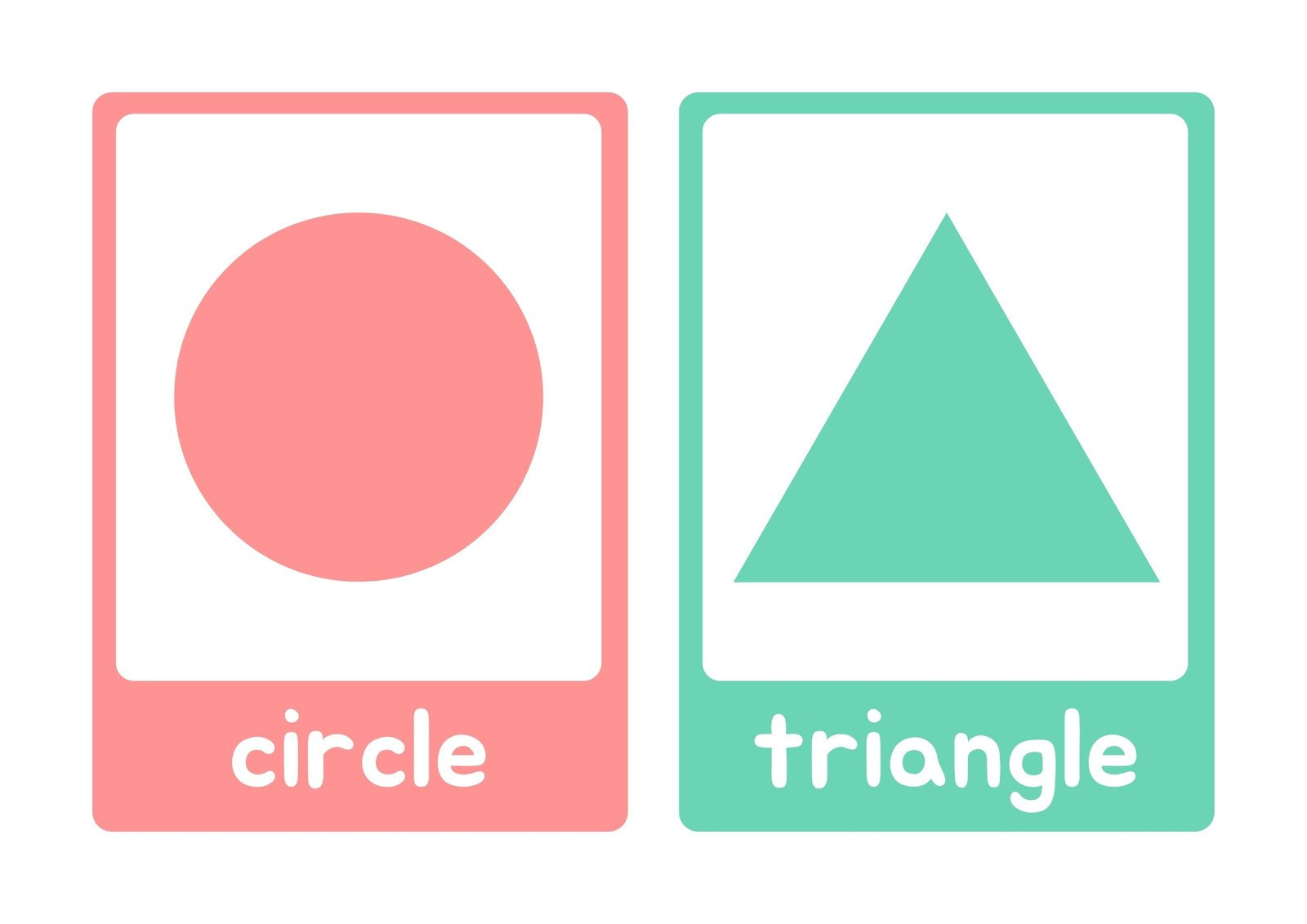 Free Printable Shapes Flashcards Templates | Canva within Free Printable Shapes Templates
