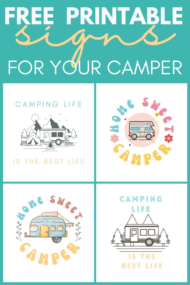 Free Printable Signs For Your Camper regarding Free Printable Camping Signs