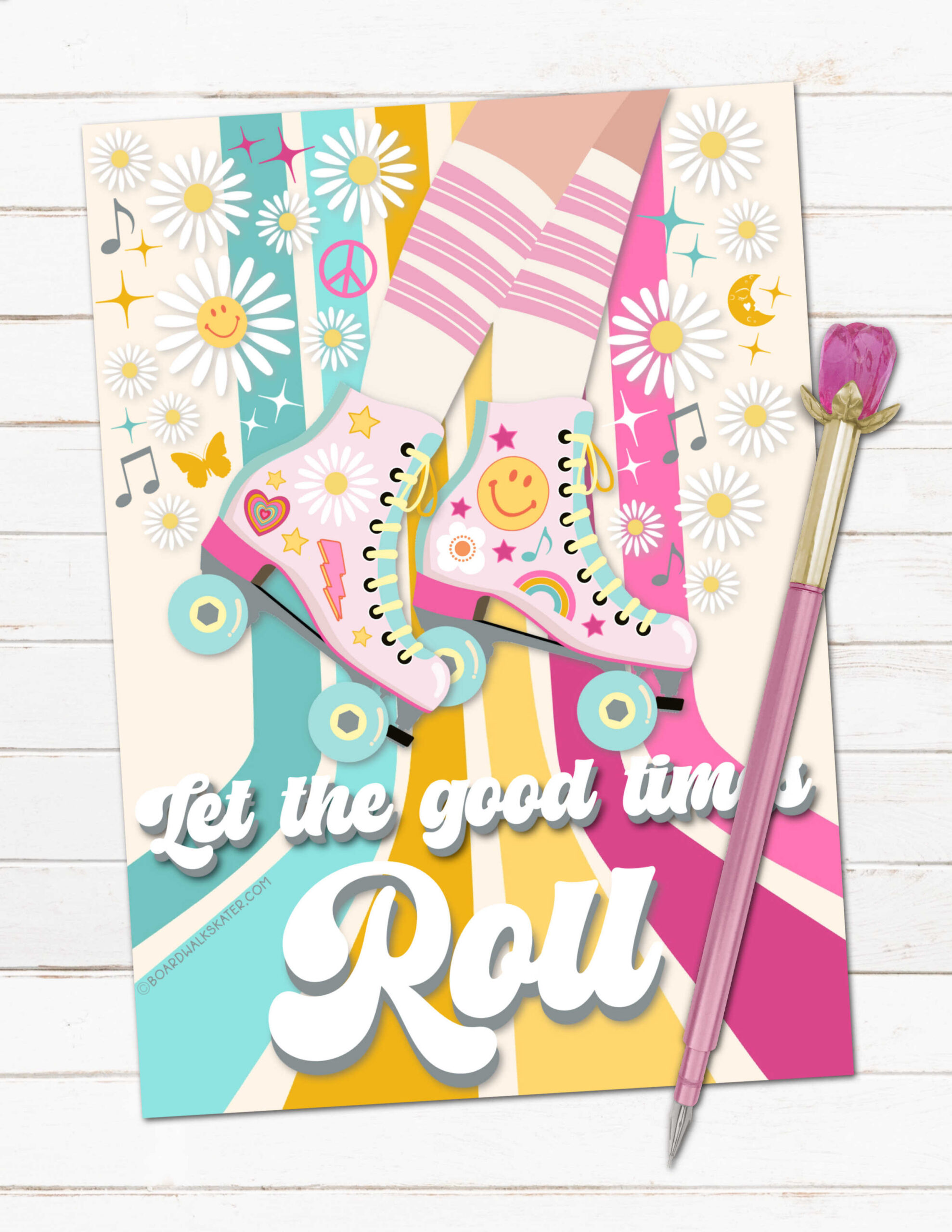 Free Printable Skating Party Invitation {Download Now in Free Printable Skating Invitations