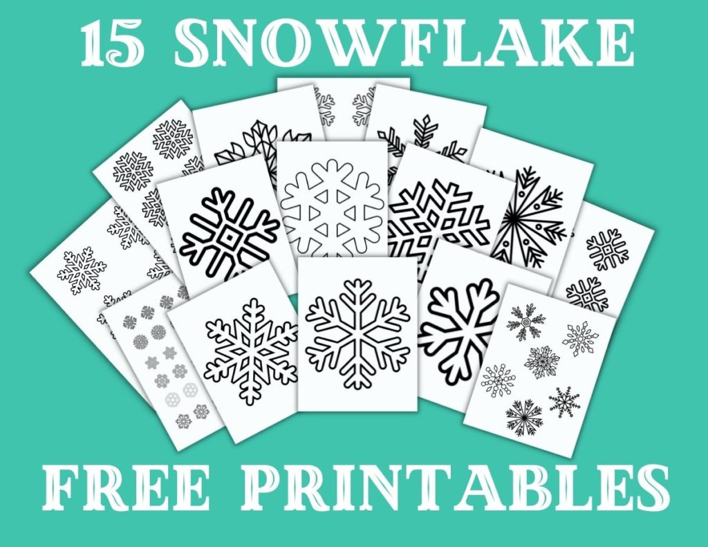 Free Printable Snowflake Patterns (Large And Small Snowflakes inside Snowflake Template Free Printable