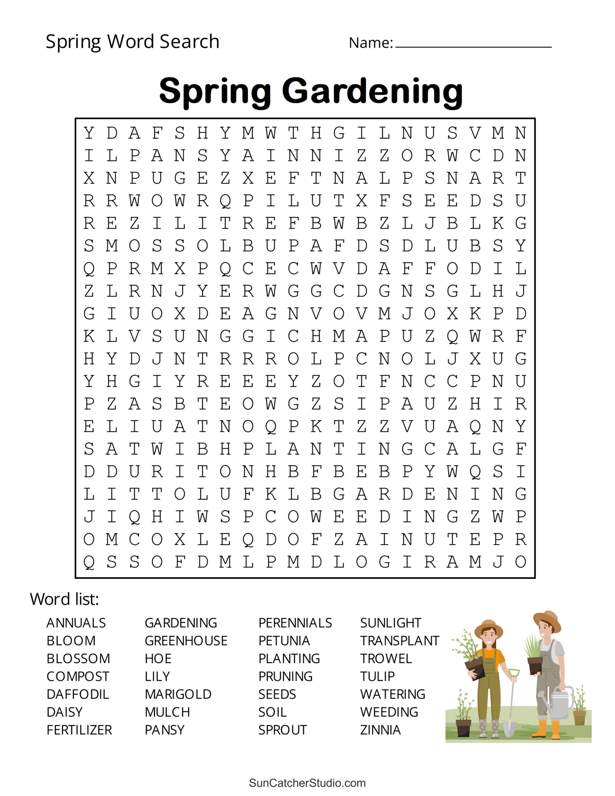 Free Printable Spring Word Search Puzzles – Free Printables throughout Free Printable Word Searches Large Print