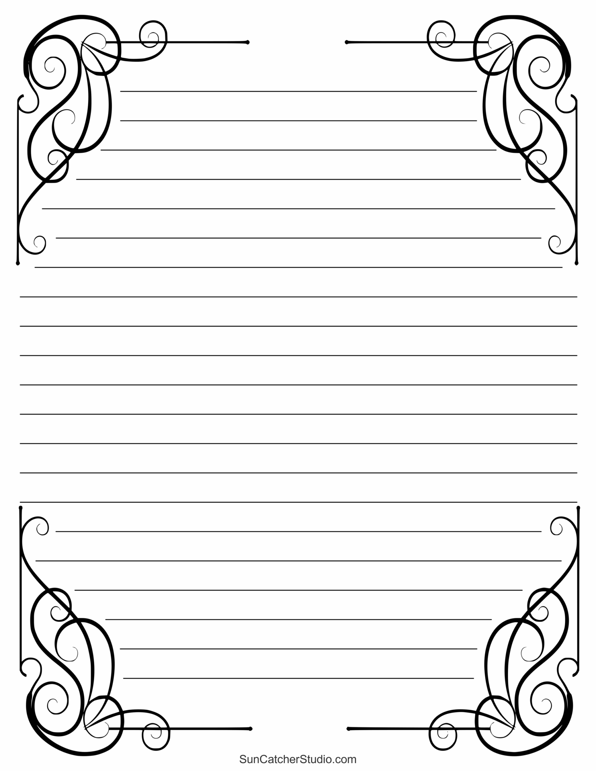 Free Printable Stationery And Lined Letter Writing Paper – Diy throughout Free Printable Stationary Pdf