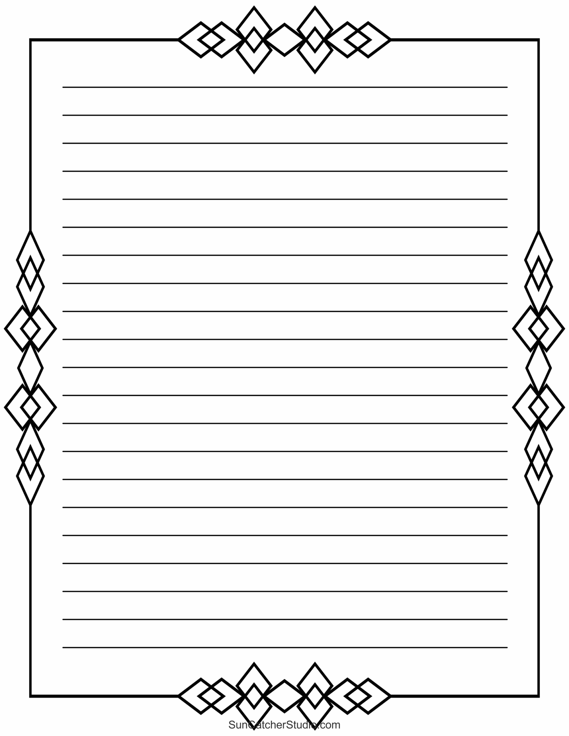 Free Printable Stationery And Lined Letter Writing Paper – Diy within Free Printable Stationary Borders