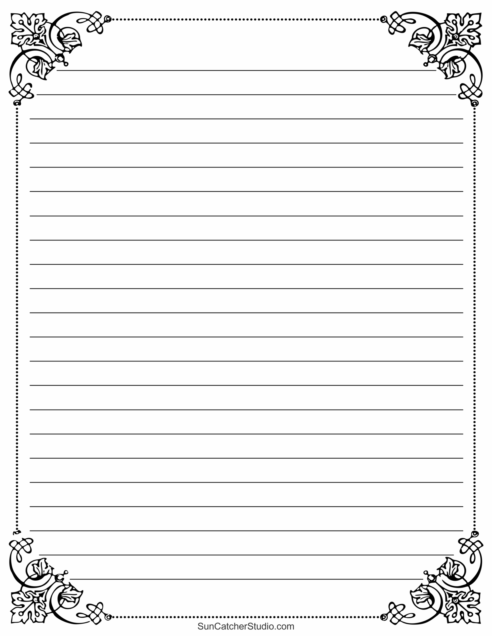 Free Printable Stationery And Lined Letter Writing Paper – Free throughout Free Printable Stationery Templates For Word