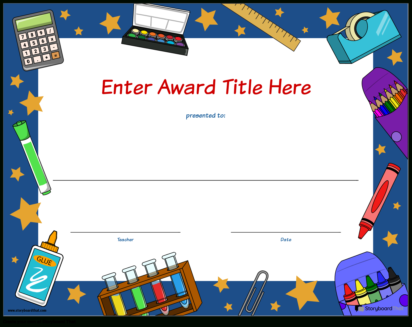Free Printable Student Certificate And Award Templates pertaining to Free Printable Award Certificates For Elementary Students